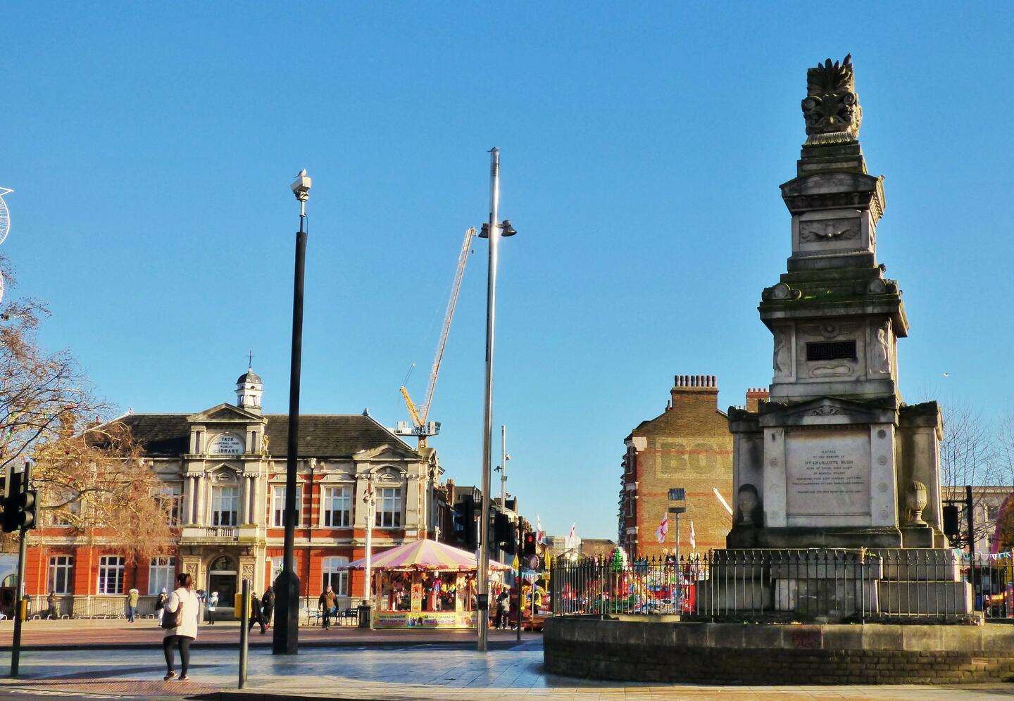 Student Accommodation in Brixton, London - Windrush Square on a clear day