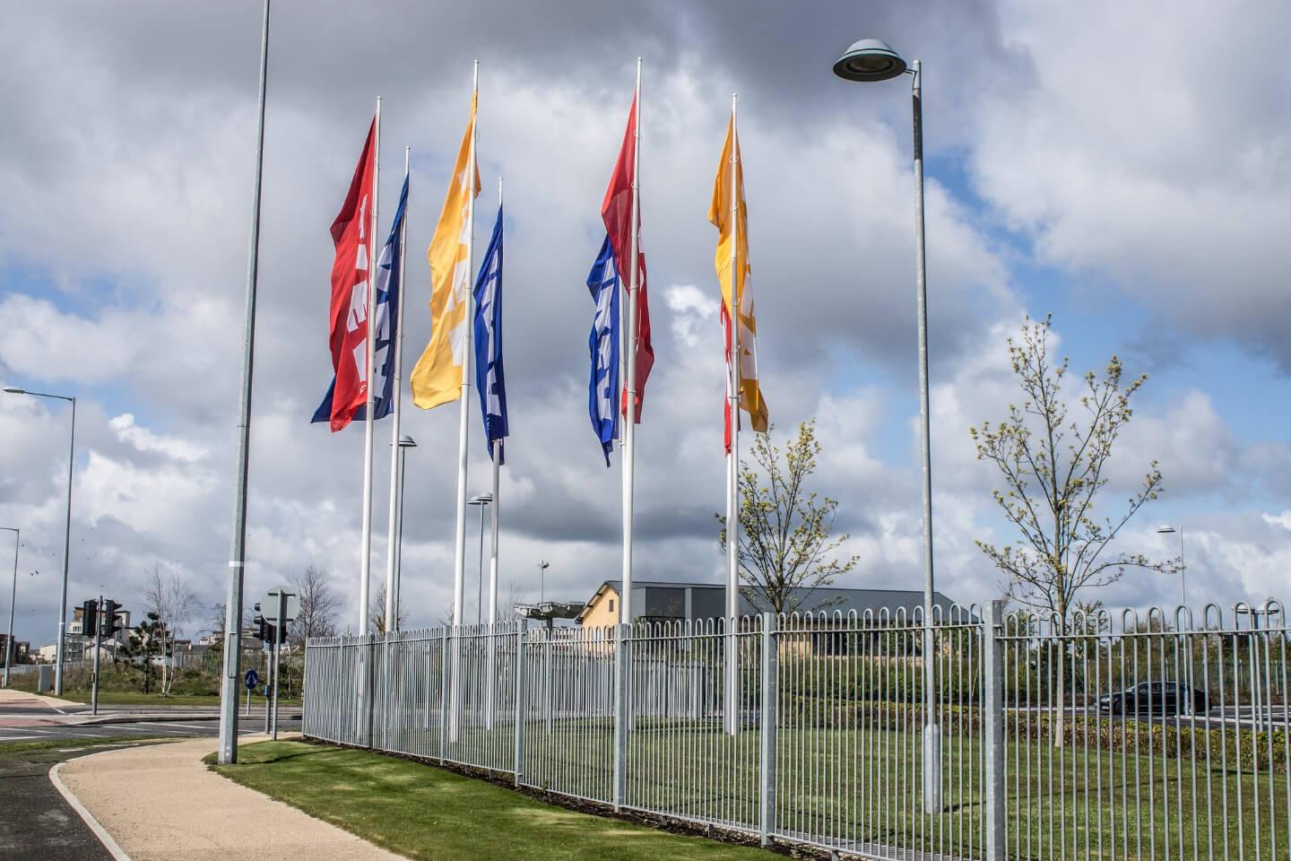 Student Accommodation in Ballymun, Dublin - IKEA flags off Ballymun Road