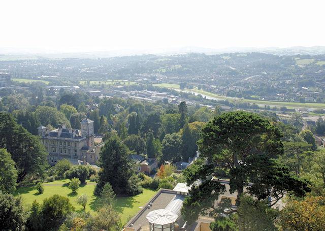 Student Accommodation in St James, Exeter - aerial view of University of Exeter, Streatham Campus