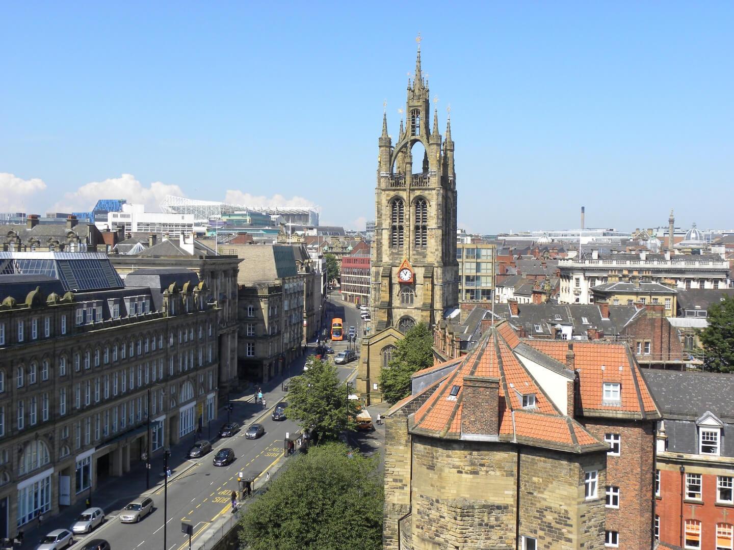 Student Accommodation in Newcastle City Centre, Newcastle - Newcastle Cathedral and surrounding buildings
