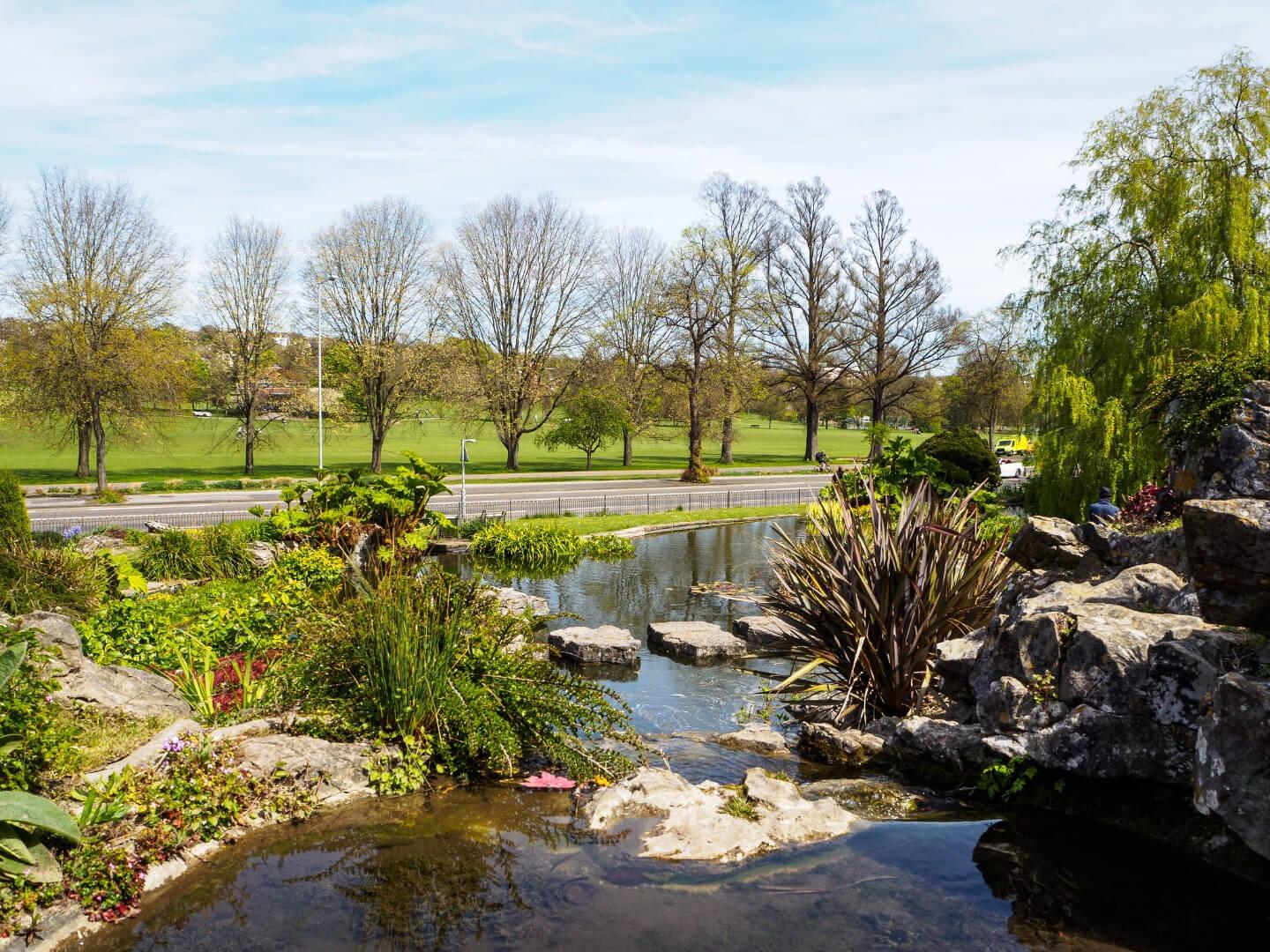 Student Accommodation in Hollingdean, Brighton - pond in Preston Park